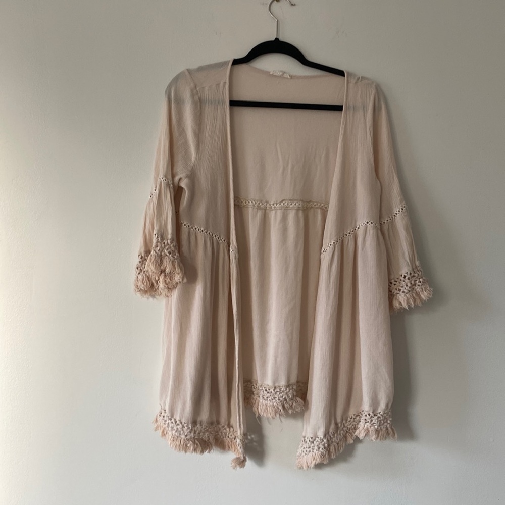 Crochet Kimono Cardigan